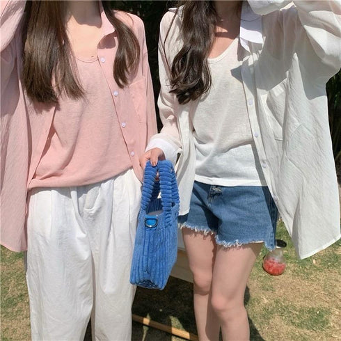 WANWAN Two Piece  Sets Tank Top With Shirts